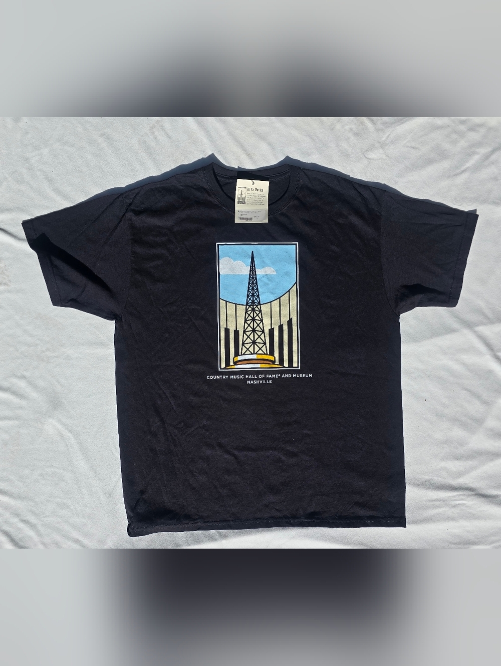 NWT Country Music Hall of Fame Nashville Black Graphic T‑Shirt 2013 Kenny Rogers